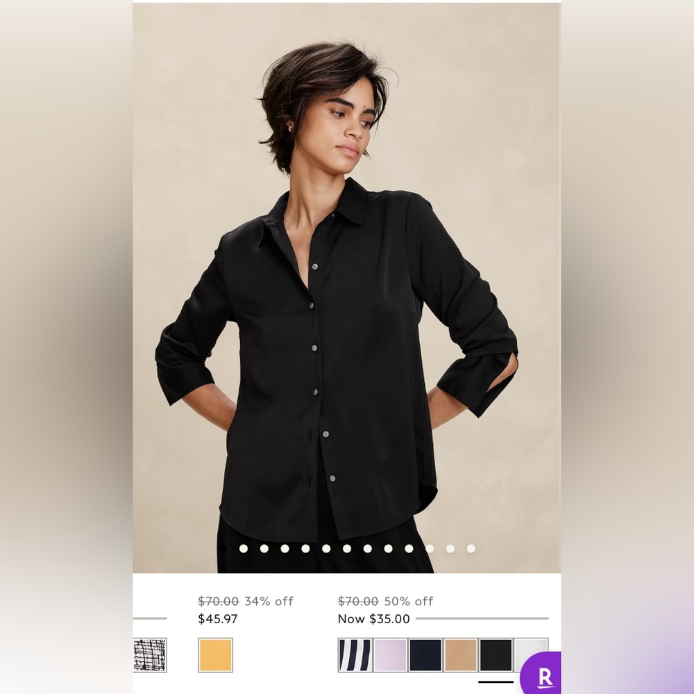 Banana Republic Silky Classic Fit